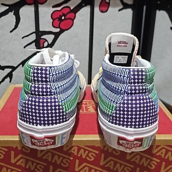 Vans Shoes Mid Sk8 Multicolor Pride Colorful Size 5 New - Picture 9 of 11